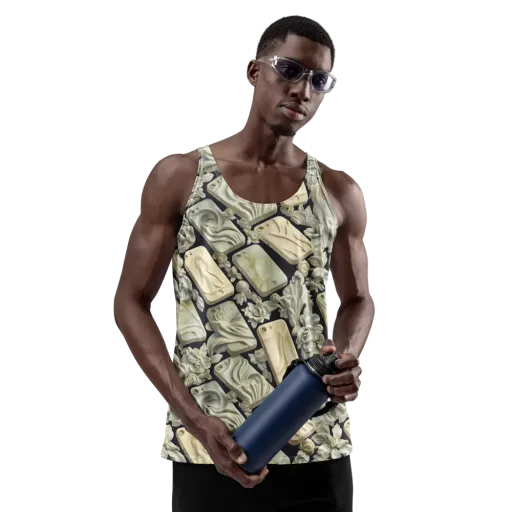 Ivory Icon on a Men's Tank Top