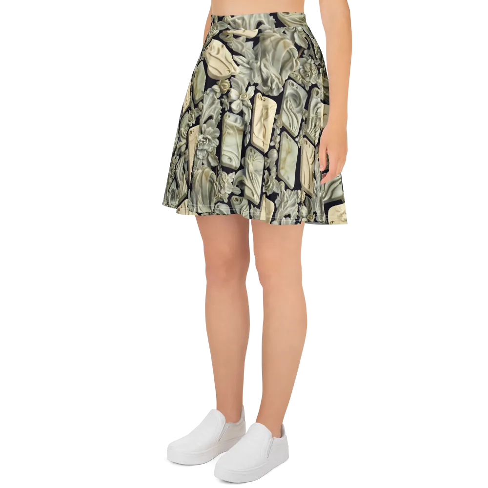 Ivory Icon on Skater Skirt — Left