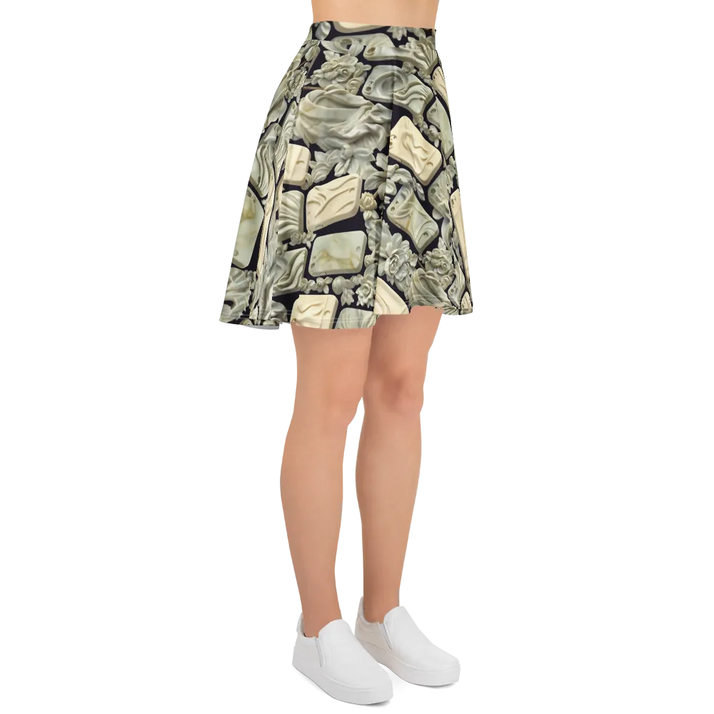 Ivory Icon on Skater Skirt — Right
