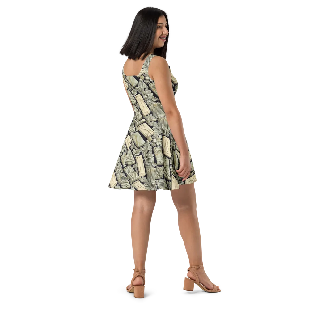 Ivory Icon on Skater Dress — Right