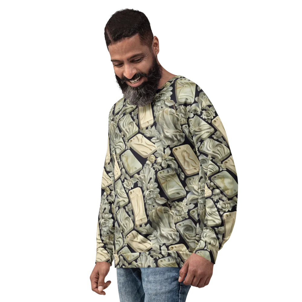 Ivory Icon on Sweatshirt — Left Front