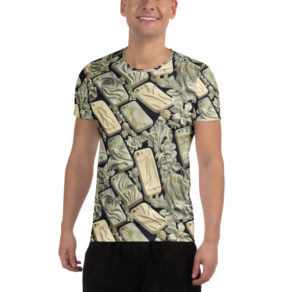 Ivory Icon on Men's Athletic T-Shirt — Front