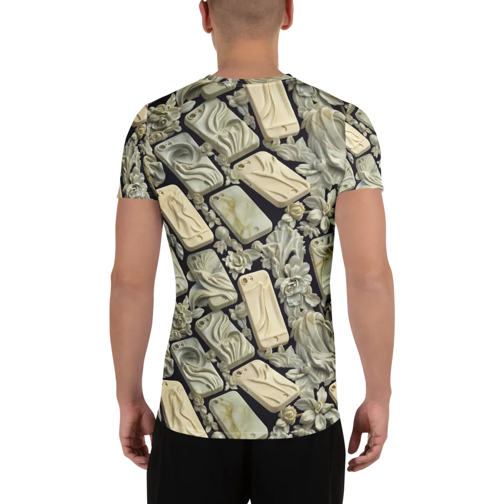Ivory Icon on Men's Athletic T-Shirt — Back
