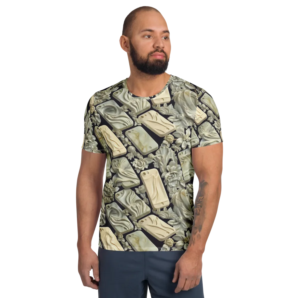 Ivory Icon on Men's Athletic T-Shirt — Front