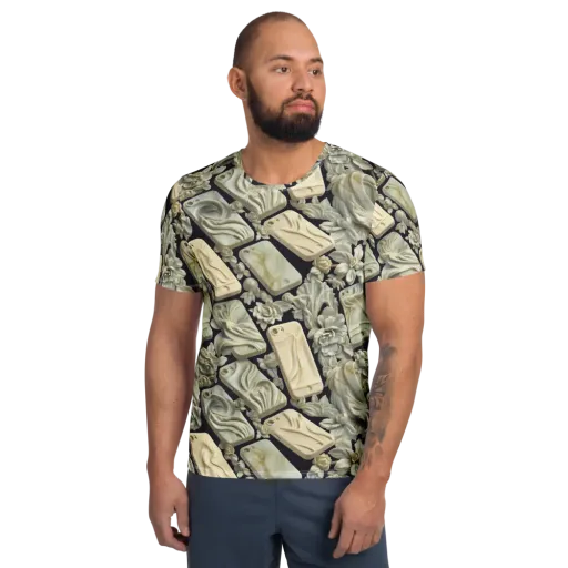 Ivory Icon on a Men's Athletic T-Shirt