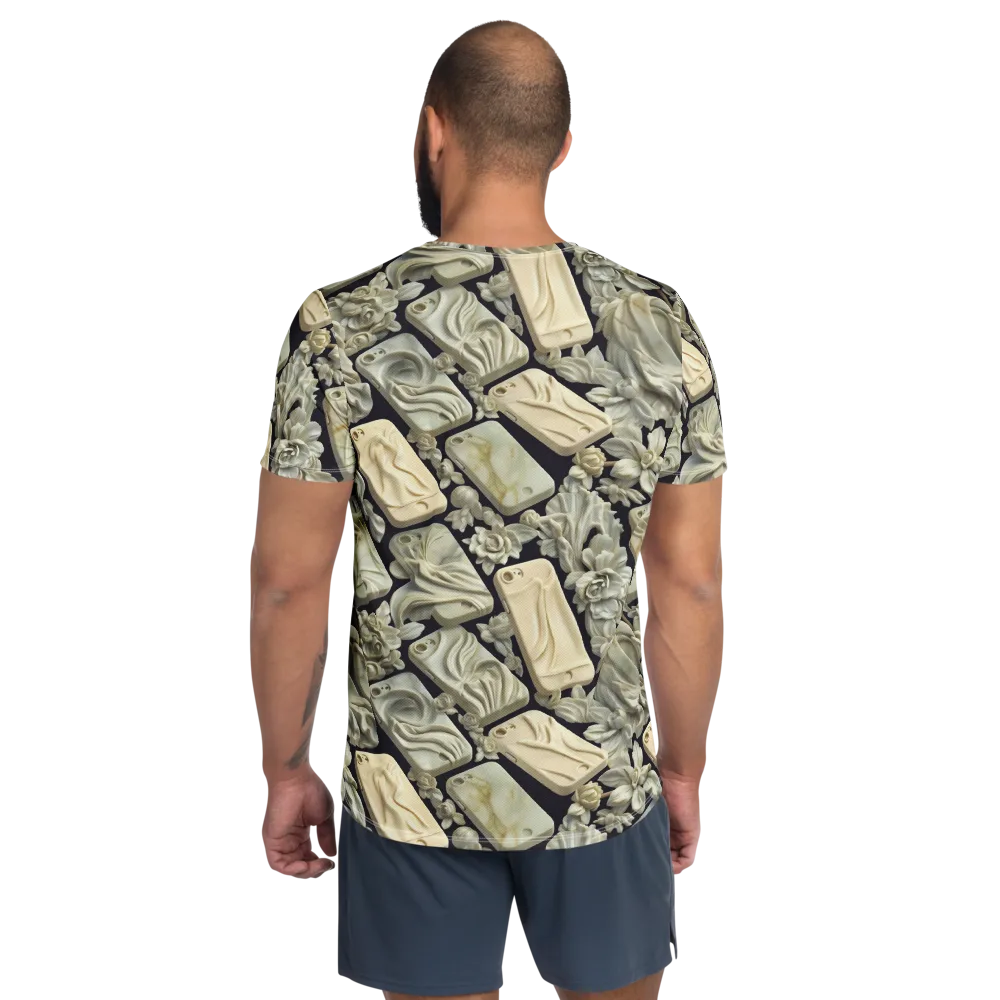 Ivory Icon on Men's Athletic T-Shirt — Back
