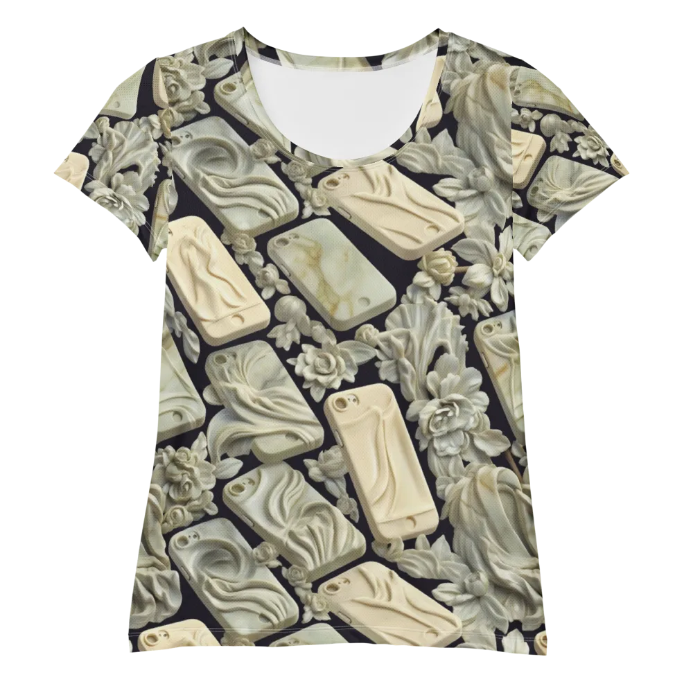 Ivory Icon on Women's Athletic T-Shirt — Front