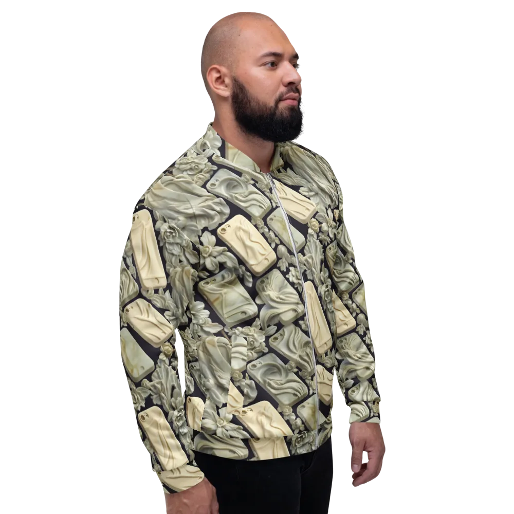 Ivory Icon on Bomber Jacket — Right