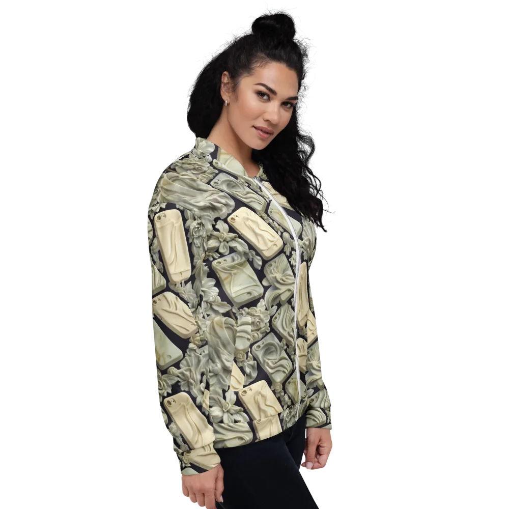 Ivory Icon on Bomber Jacket — Right