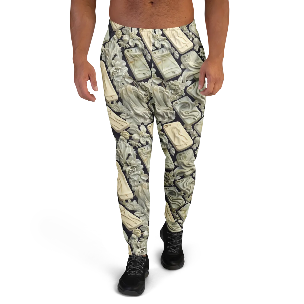 Ivory Icon on Men's Joggers — Front