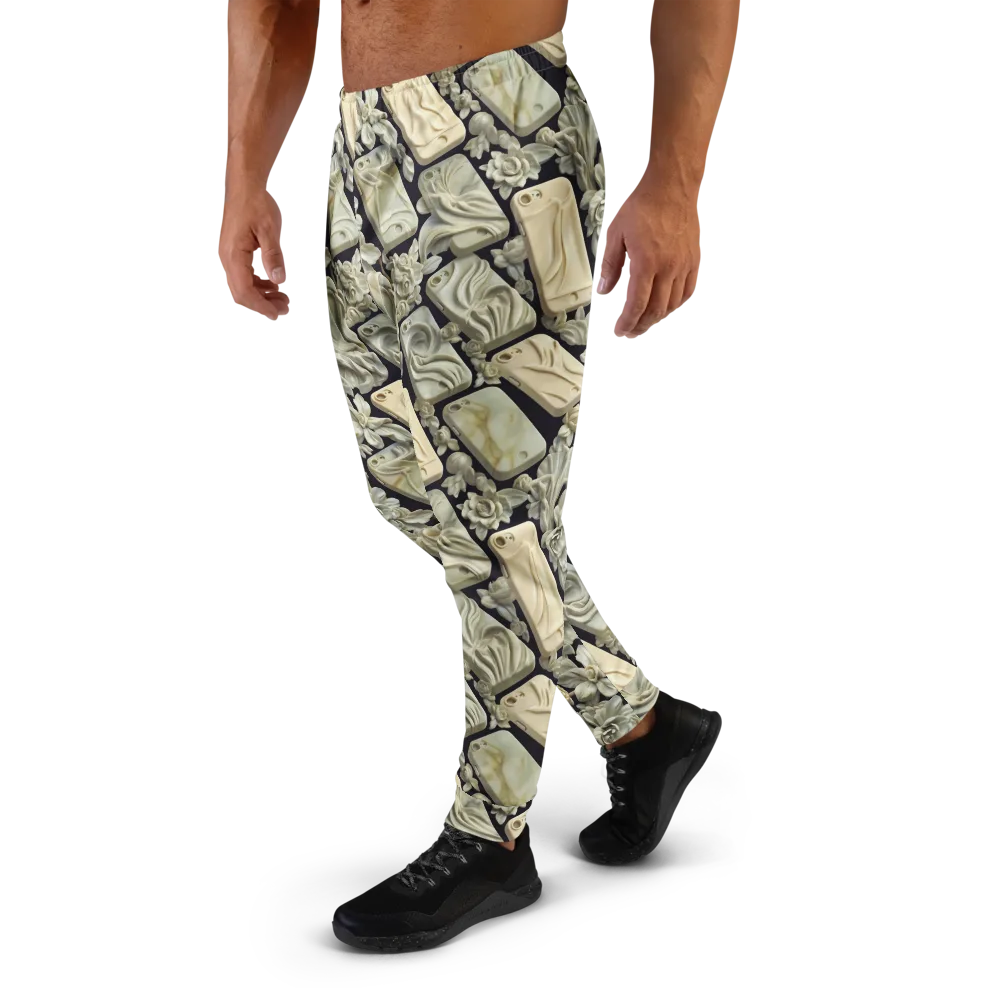 Ivory Icon on Men's Joggers — Left