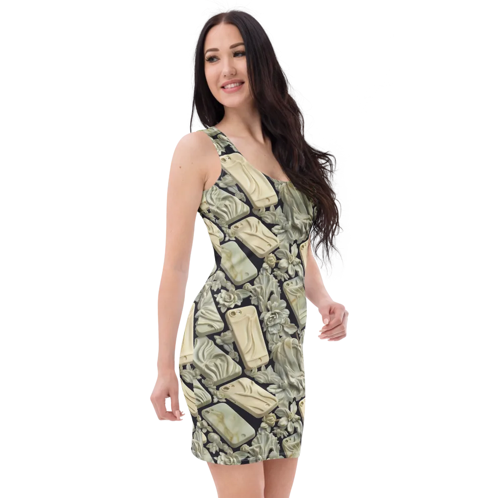 Ivory Icon on Bodycon Dress — Right Front