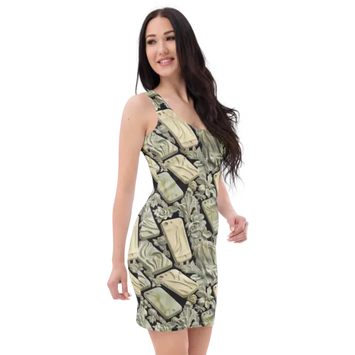 Ivory Icon on a Bodycon Dress