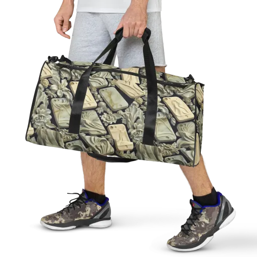 Ivory Icon on a Duffle Bag