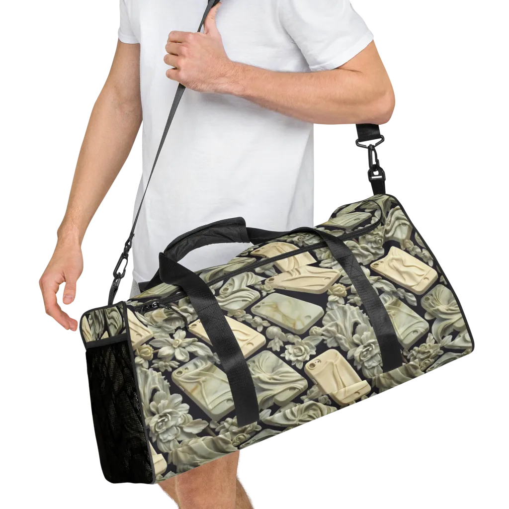Ivory Icon on Duffle Bag — Right Front