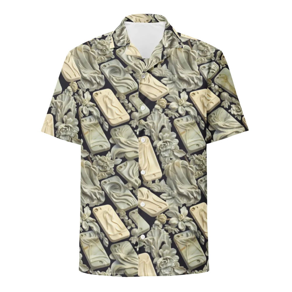 Ivory Icon on Button Shirt — Front