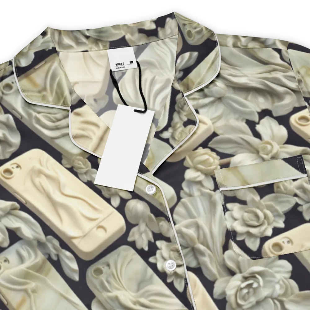 Ivory Icon on Women's Short Sleeve Pajama Top — Product details