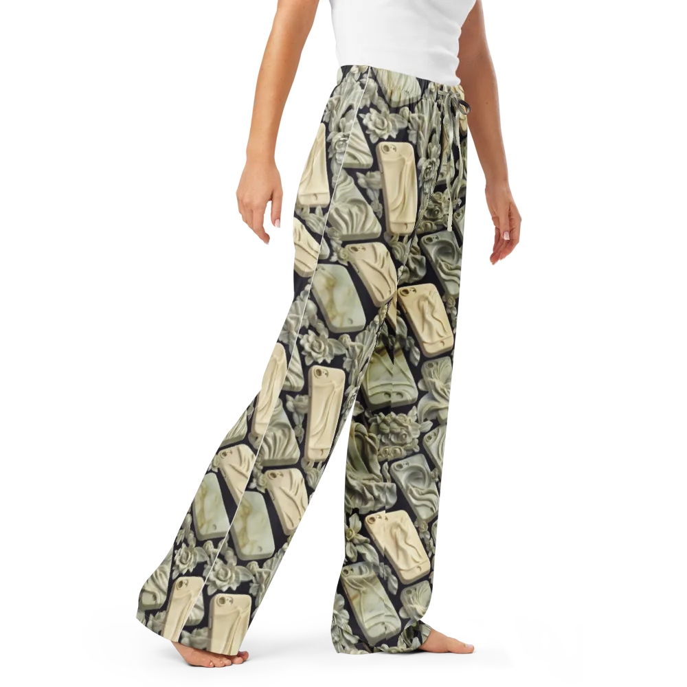 Ivory Icon on Women's Pajama Pants — Right Front