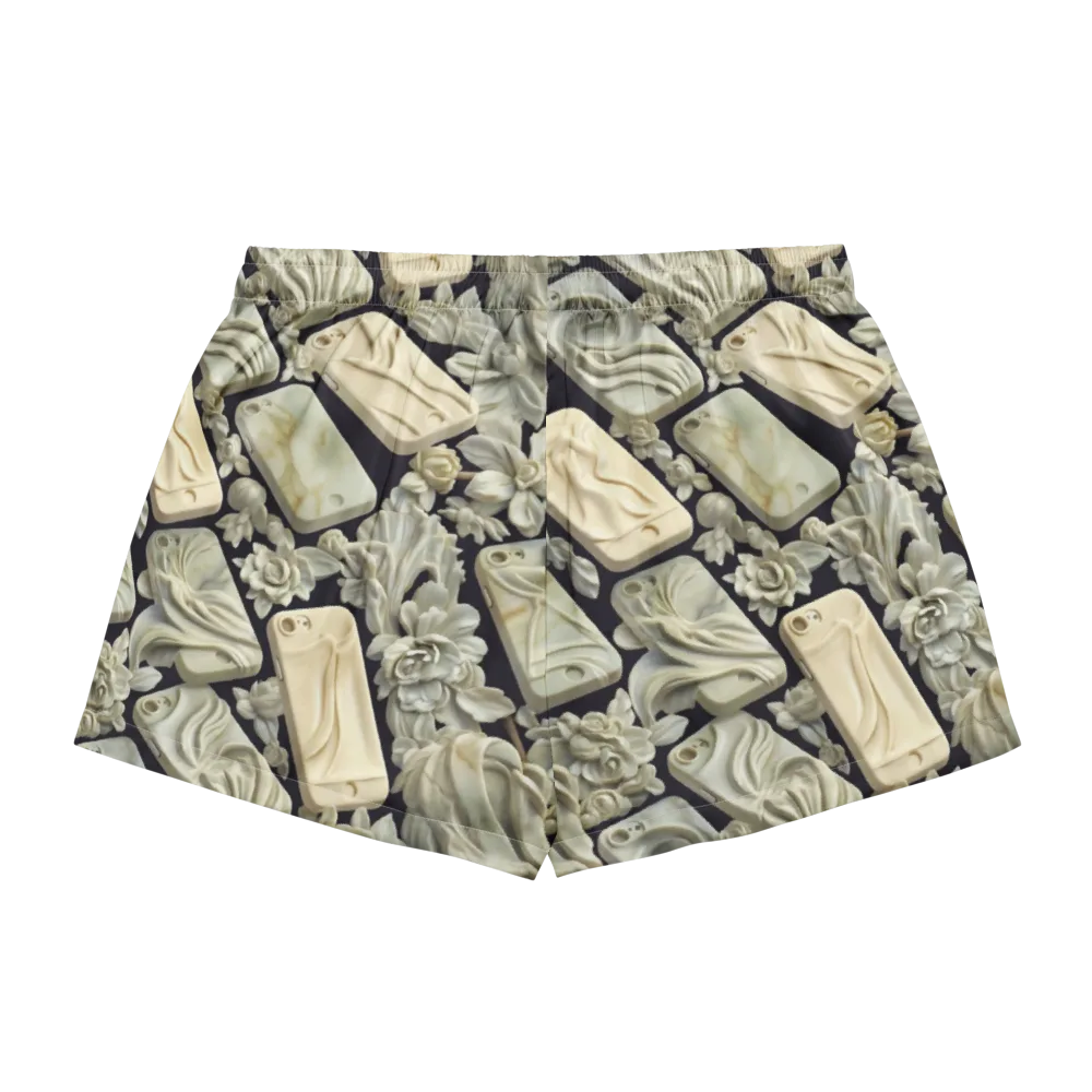 Ivory Icon on Women's Pajama Shorts — Back