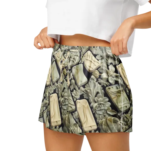 Ivory Icon on a Women's Pajama Shorts