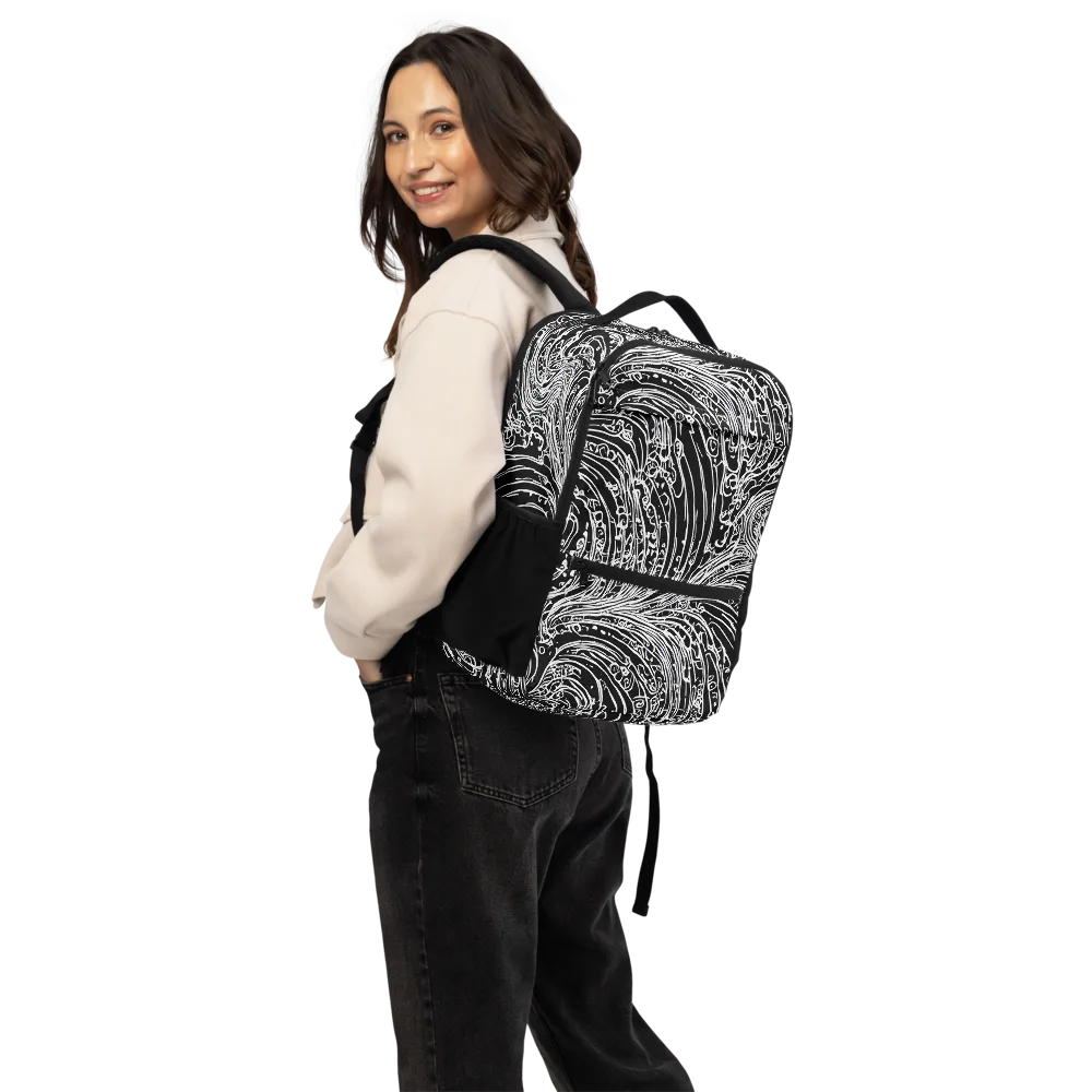 Stellar Tsunami on Utility Backpack — Back