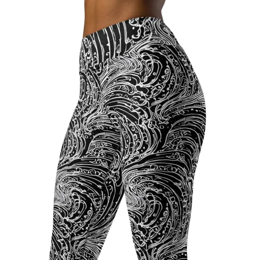 Stellar Tsunami on a Yoga Leggings