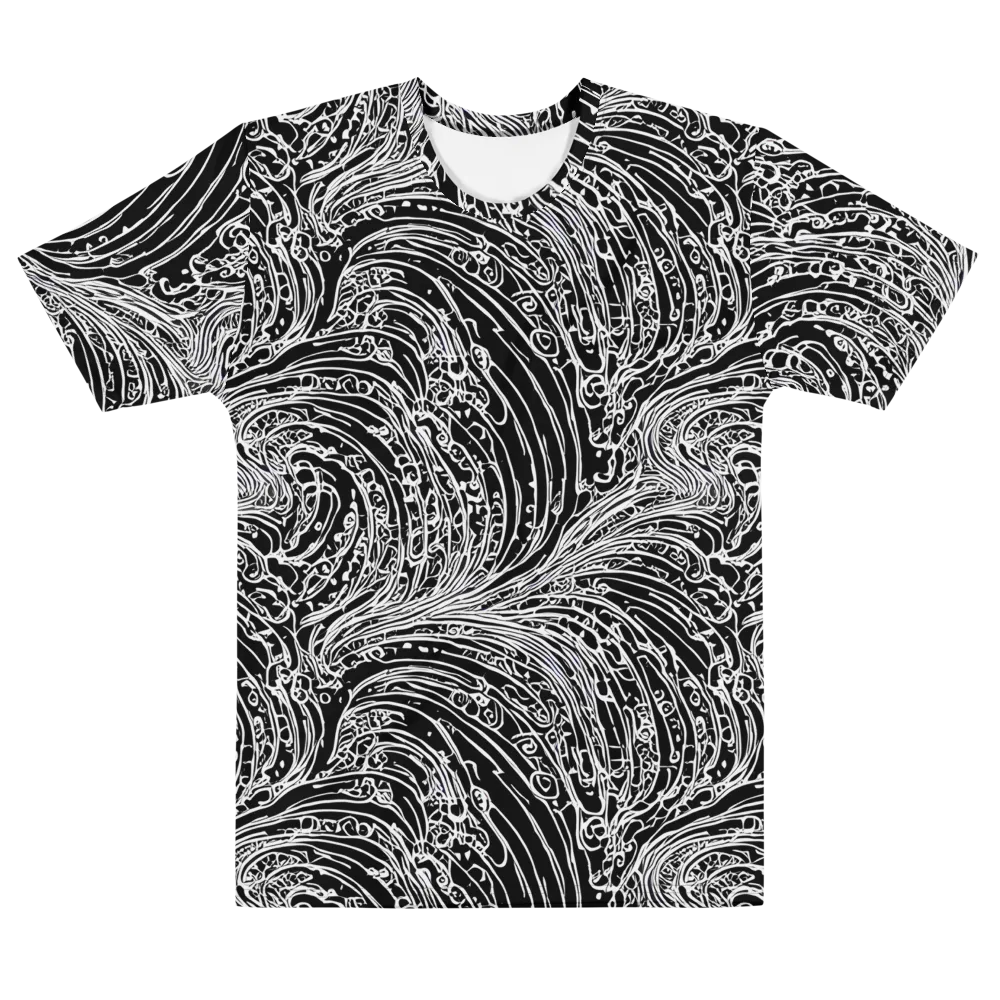 Stellar Tsunami on Men's Cotton Crew Neck T-Shirt — Front
