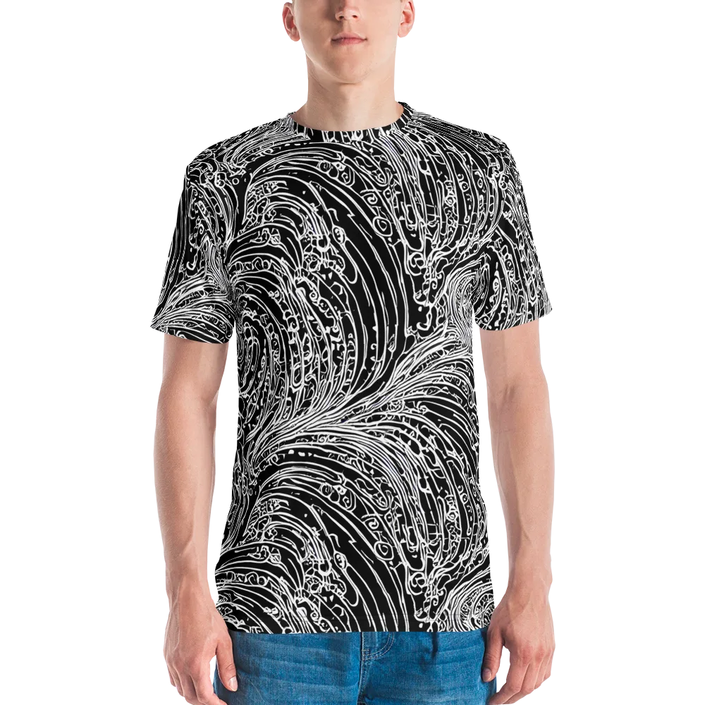 Stellar Tsunami on Men's Crew Neck T-Shirt — Front