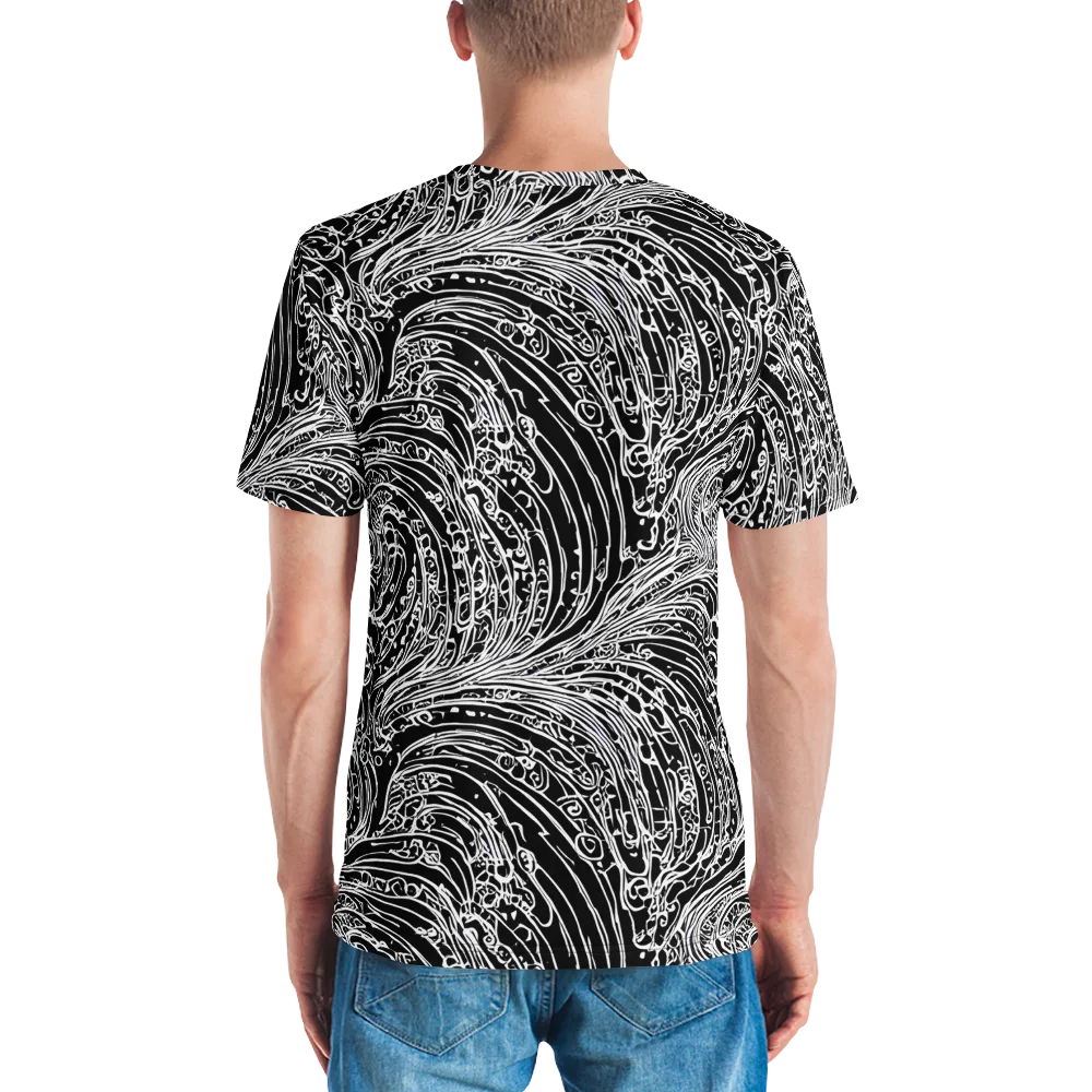 Stellar Tsunami on Men's Crew Neck T-Shirt — Back