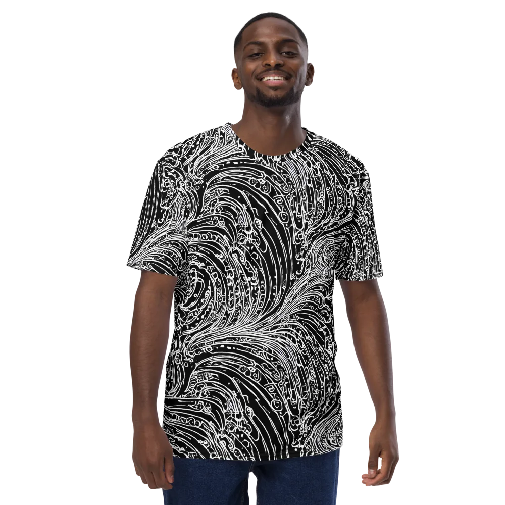 Stellar Tsunami on Men's Crew Neck T-Shirt — Front