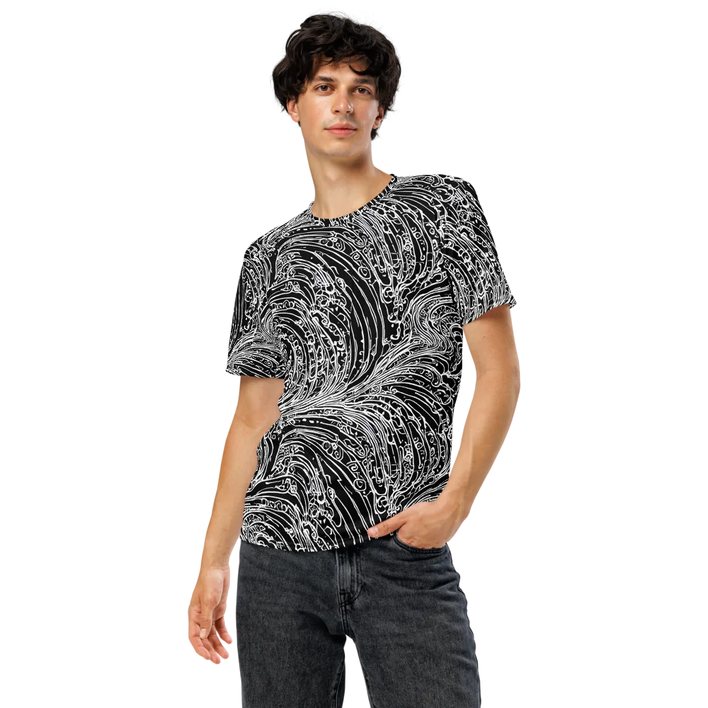 Stellar Tsunami on Men's Crew Neck T-Shirt — Front