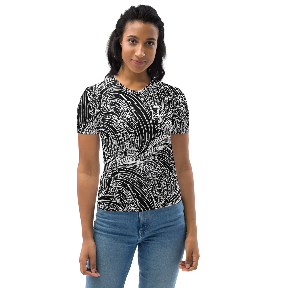 Stellar Tsunami on Women's Crew Neck T-Shirt — Front