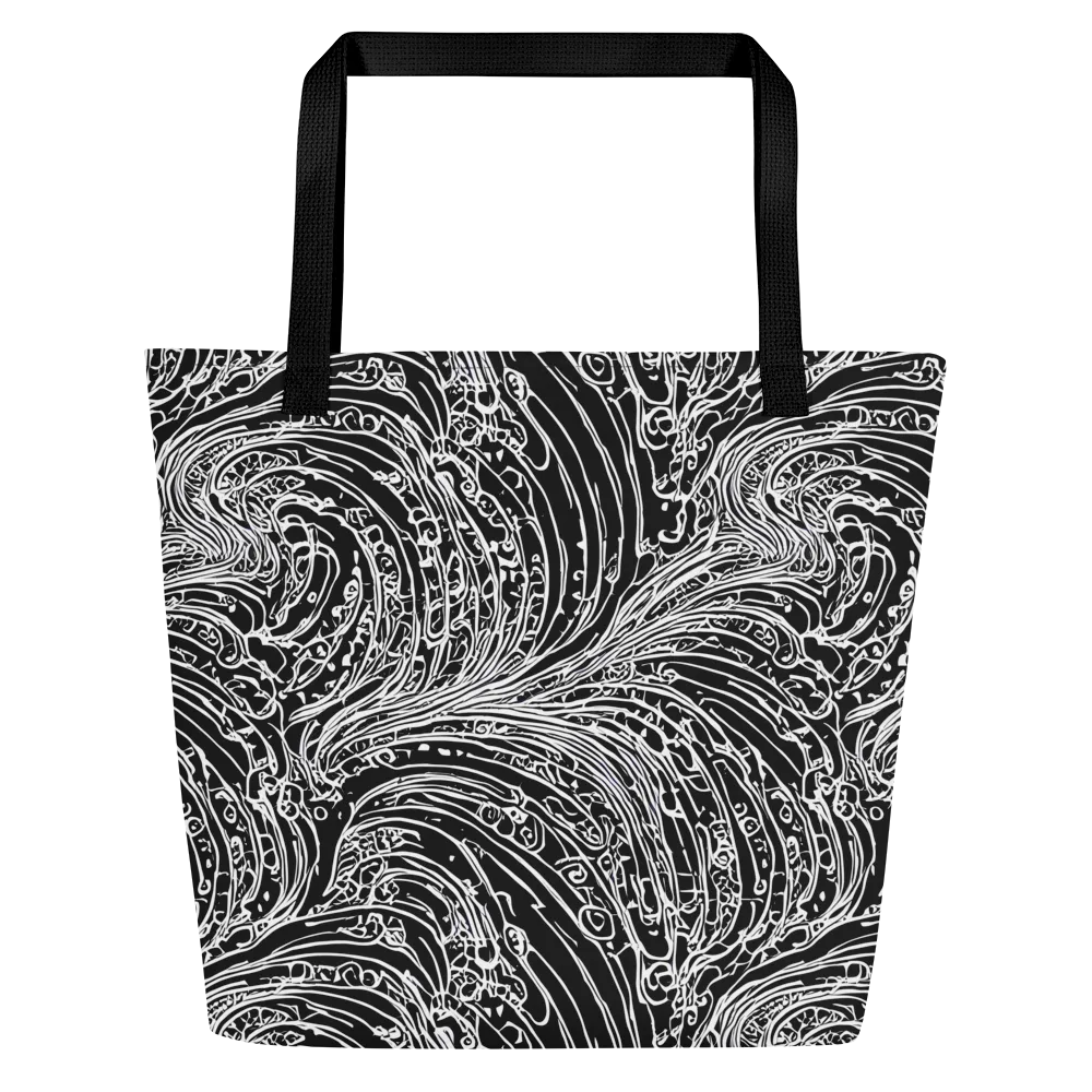 Stellar Tsunami on Large Tote Bag W/ Pocket — Front