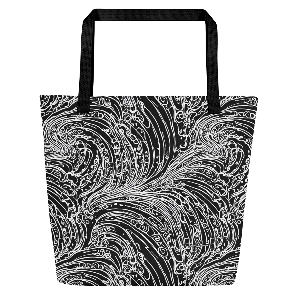 Stellar Tsunami on Large Tote Bag W/ Pocket — Front