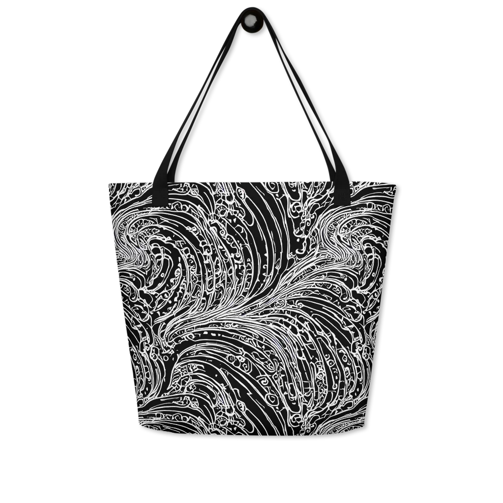 Stellar Tsunami on Large Tote Bag W/ Pocket — Front