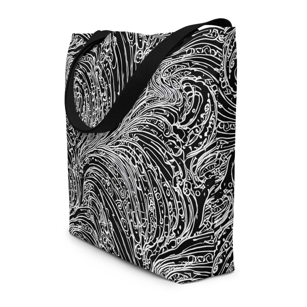 Stellar Tsunami on Large Tote Bag W/ Pocket — Front