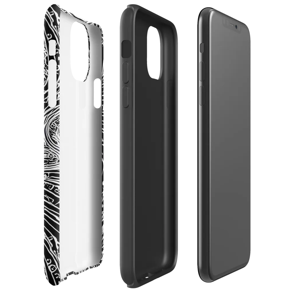 Stellar Tsunami on Tough Case for iPhone® — Right