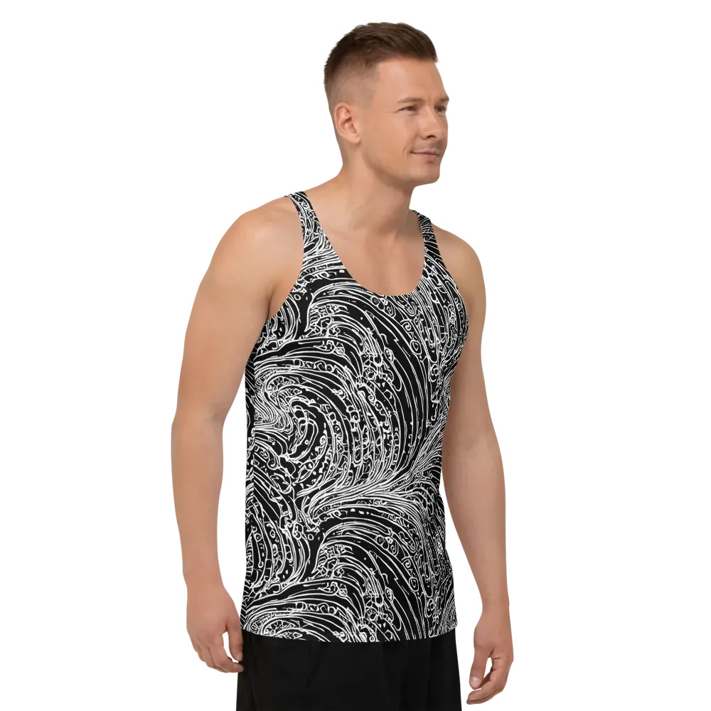 Stellar Tsunami on Men's Tank Top — Right Front
