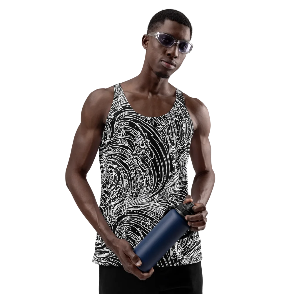 Stellar Tsunami on Men's Tank Top — Front