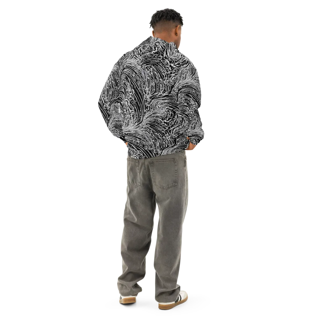 Stellar Tsunami on Cotton Hoodie — Back