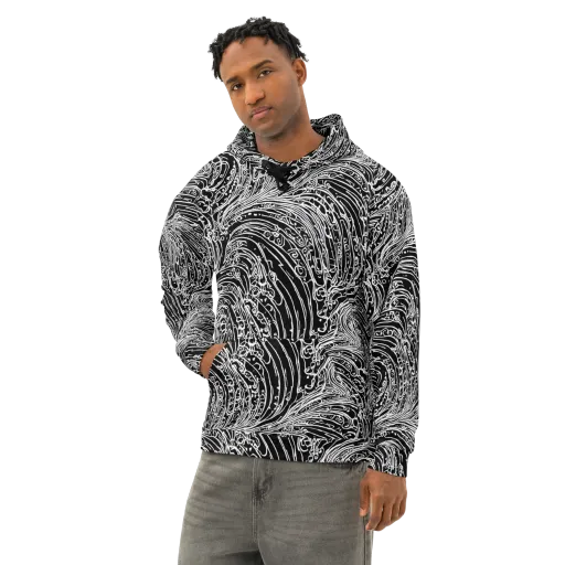 Stellar Tsunami on a Cotton Hoodie
