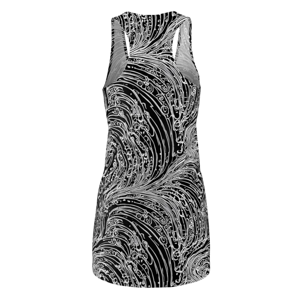 Stellar Tsunami on Racerback Dress — Back