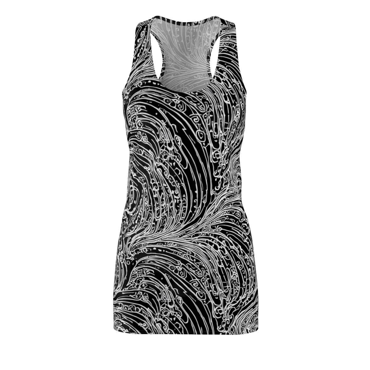 Stellar Tsunami on Racerback Dress — Front