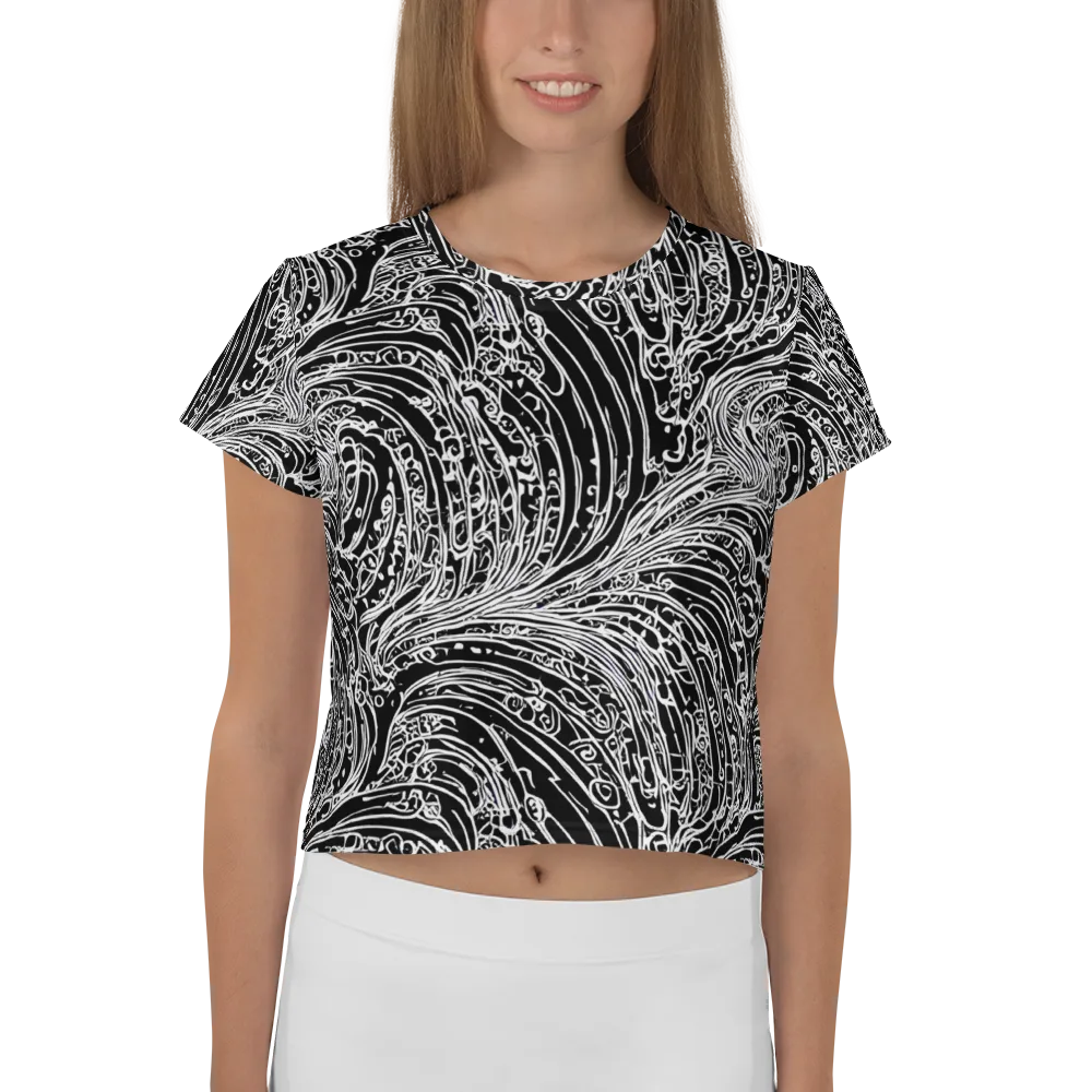 Stellar Tsunami on Crop Tee — Front