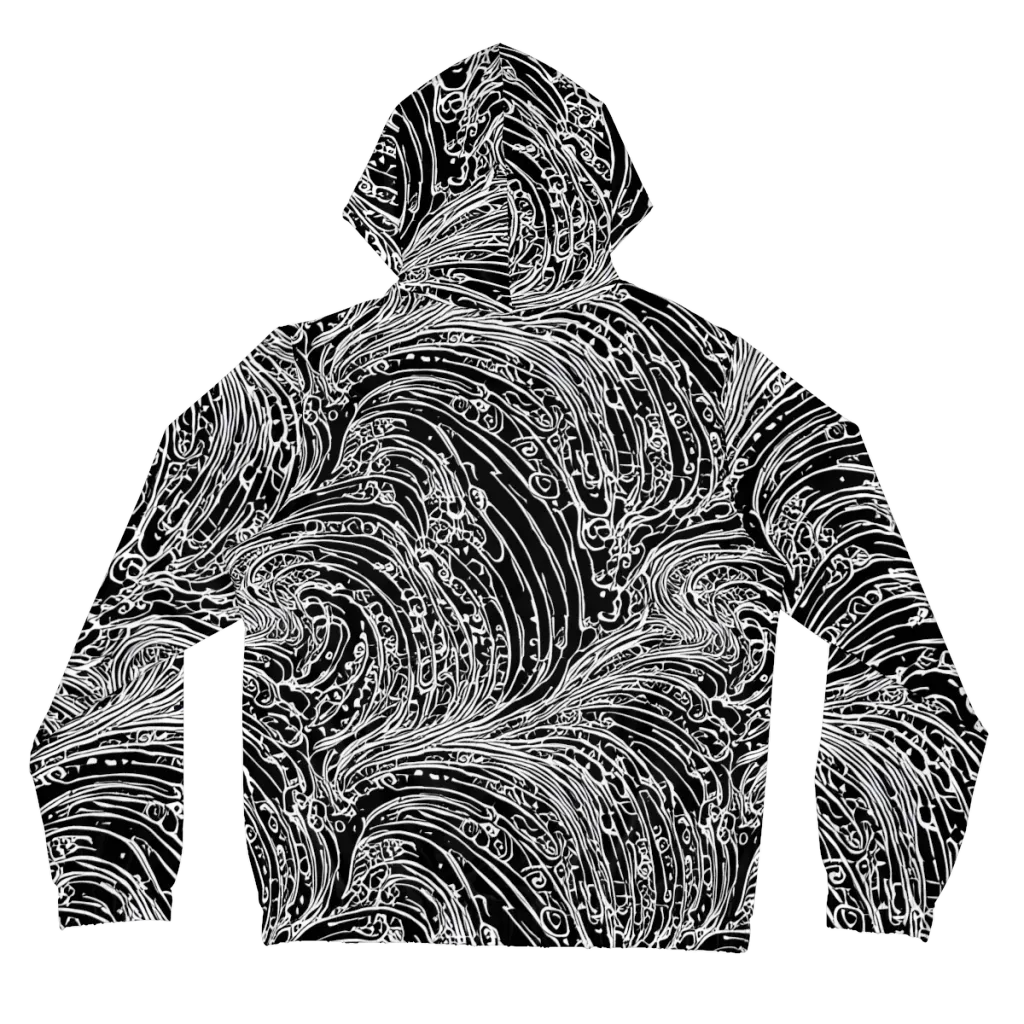 Stellar Tsunami on Women's Full-Zip Hoodie — Back