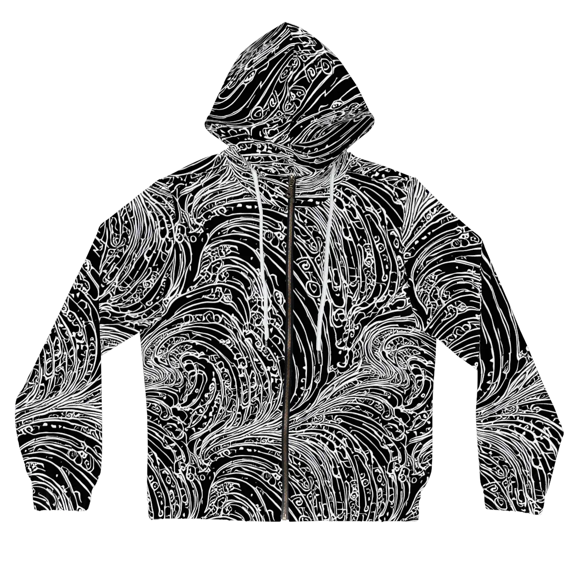 Stellar Tsunami on Women's Full-Zip Hoodie — Front