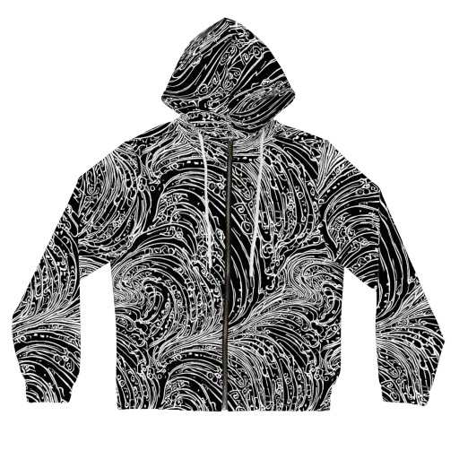 Stellar Tsunami on a Women's Full-Zip Hoodie