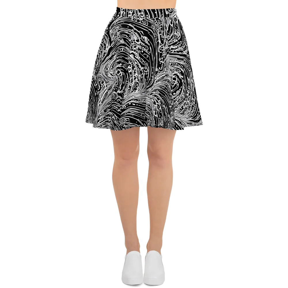 Stellar Tsunami on Skater Skirt — Front