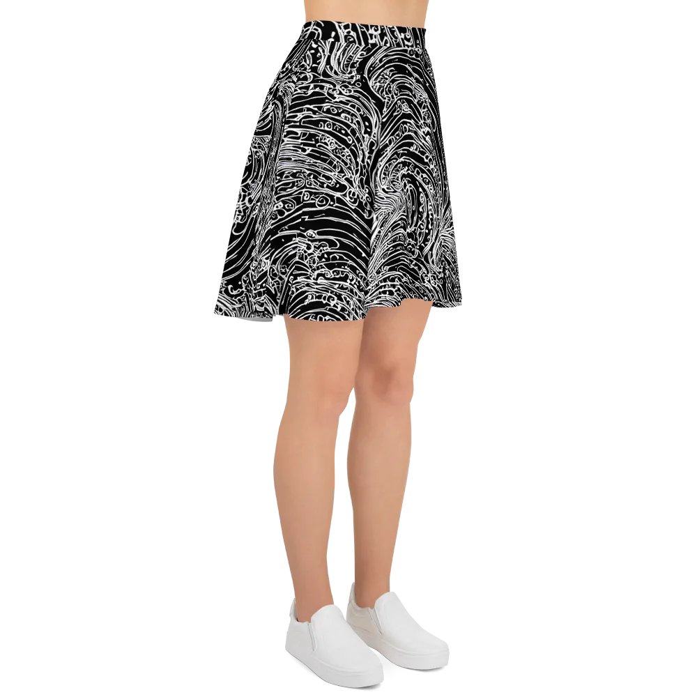 Stellar Tsunami on Skater Skirt — Right