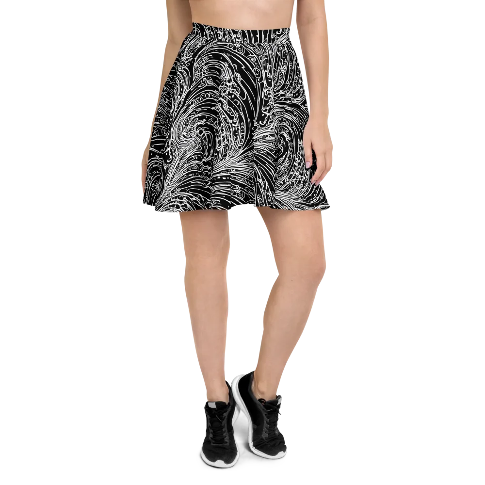Stellar Tsunami on Skater Skirt — Front